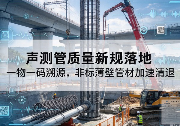 托克托声测管质量新规落地，一物一码溯源，非标薄壁管材加速清退